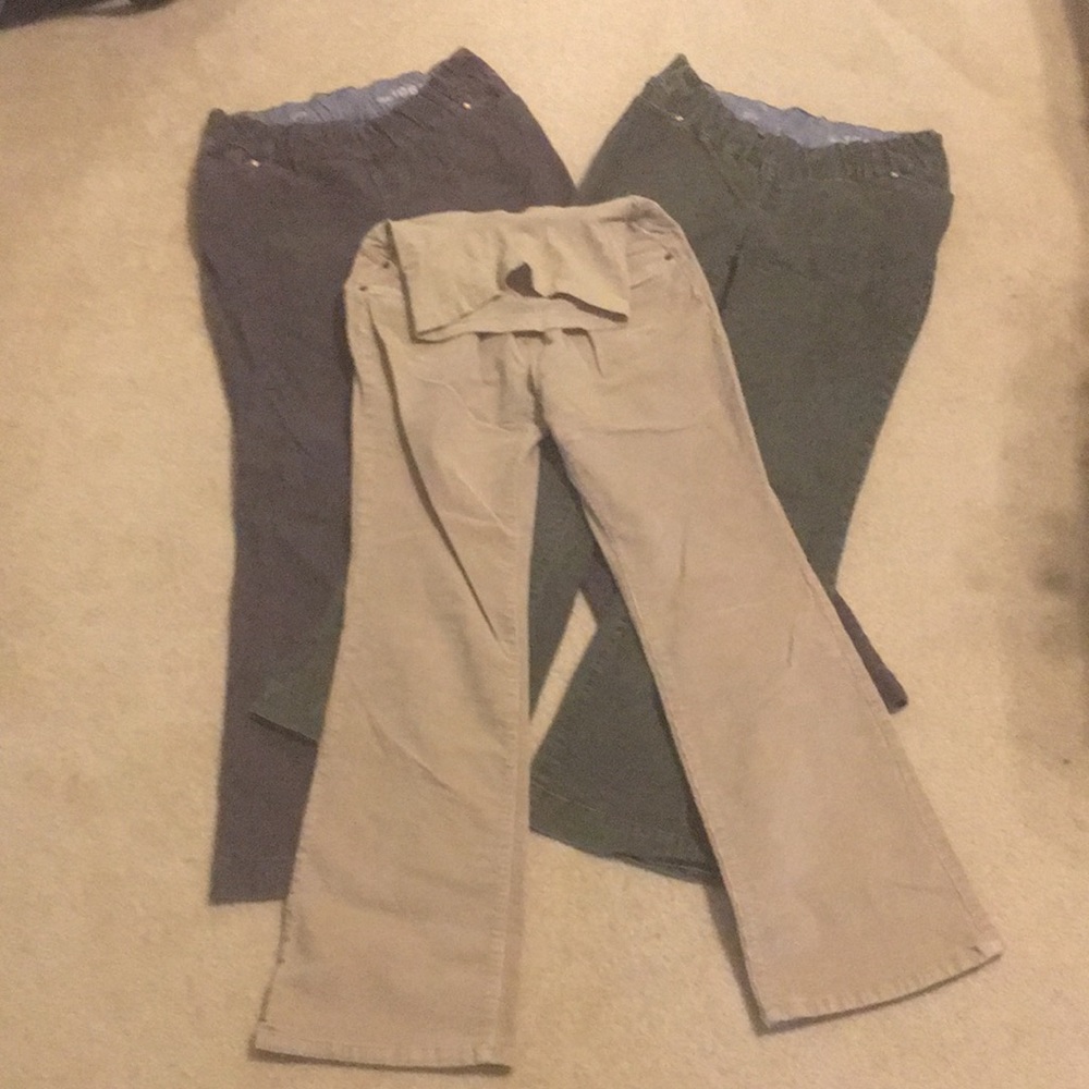 Lot of (3) Maternity Pants in size Medium and 27/4